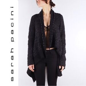 Sarah Pacini Black Cardigan